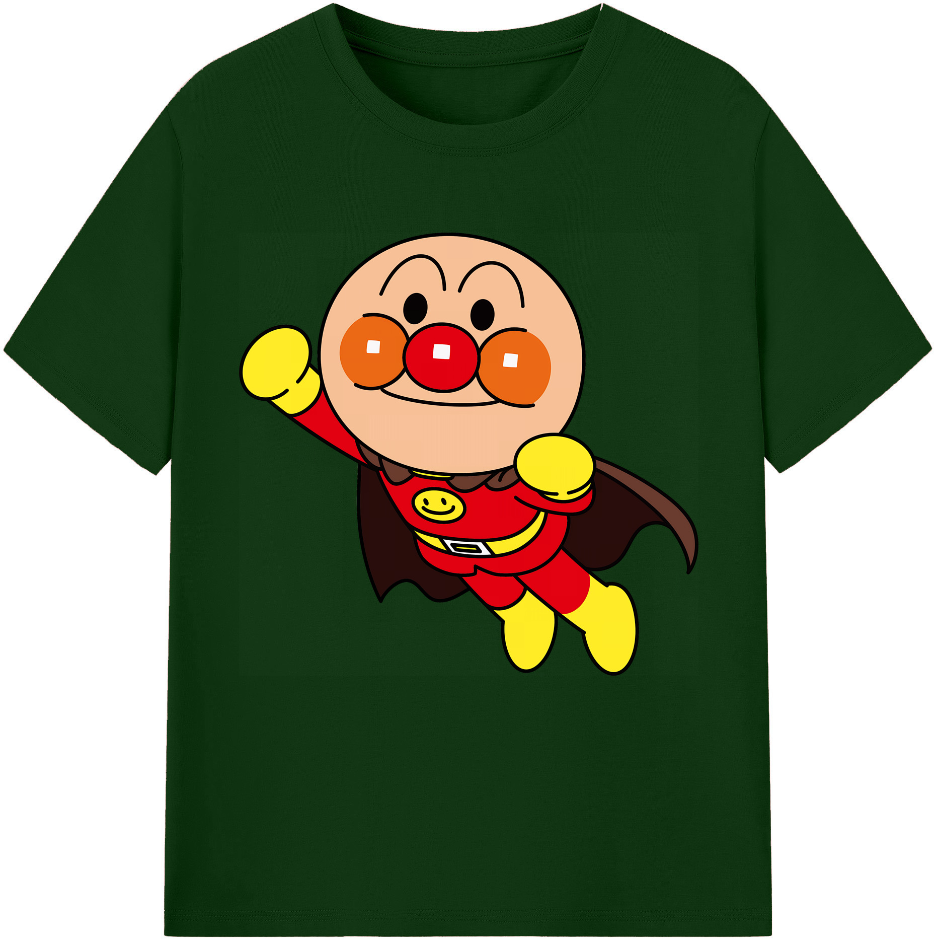 （画像用） アンパンマン Anpanman 綿100％半袖Tシャツ（フロントプリント）